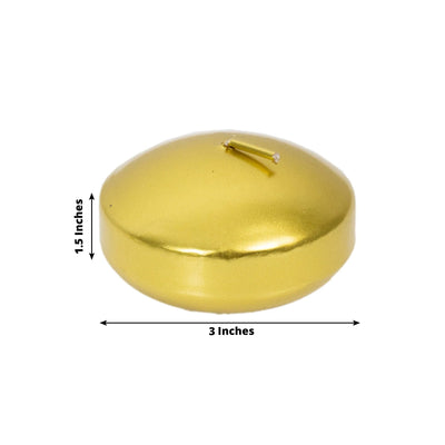 12 Pack 3’’ Gold Floating Candles Unscented Dripless Wax Discs for Centerpieces - Decorations