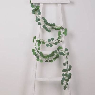 12 Pack Artificial Eucalyptus Leaves Garland 6.5ft Silk Hanging Vines for Wedding Party and Wall Decor - Flower Garlands