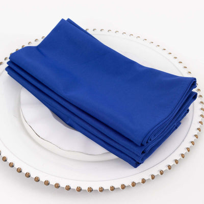5 Pack Scuba 20’’x20’’ Napkins Royal Blue - Durable & Reusable Dinner Napkins - Napkins