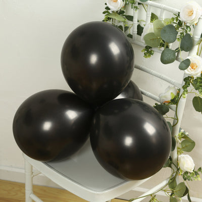 50 Pack Black Biodegradable Balloons 12’’ Thickened Extra Strong Eco-friendly Latex Helium Party Balloons - Decorations