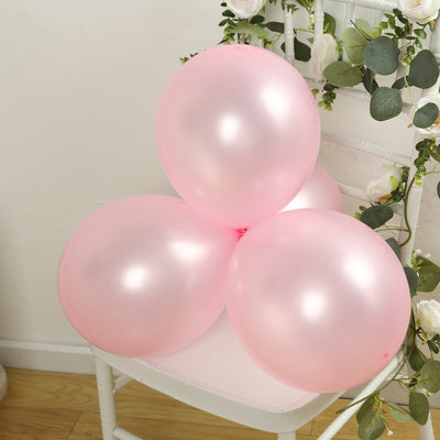 50 Pack Blush Biodegradable Balloons 12’’ Thickened Extra Strong Eco-friendly Latex Helium Party Balloons - Decorations