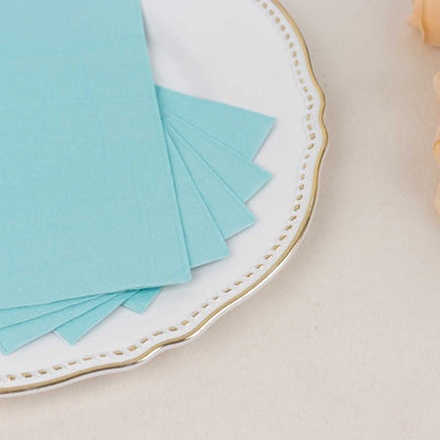 50-Pack Paper Napkins Baby Blue - Soft Disposable 2-Ply Dinner Napkins for Weddings - Napkins