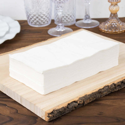 50-Pack Paper Napkins White - Soft Disposable 2-Ply Dinner Napkins for Weddings - Napkins