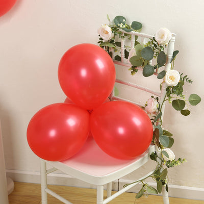 50 Pack Red Biodegradable Balloons 12’’ Thickened Extra Strong Eco-friendly Latex Helium Party Balloons - Decorations