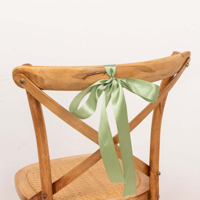 50 Yards 1.5’’ Sage Green Single Face Decorative Satin Ribbon - Ribbons