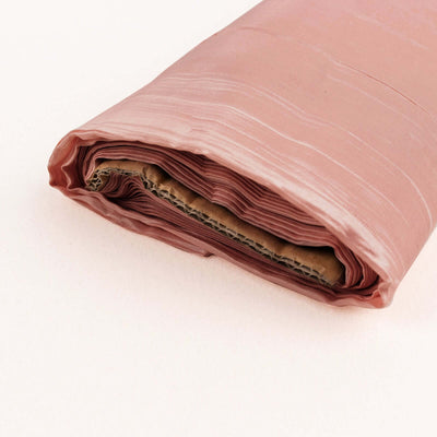 54’’x10 Yards Dusty Rose Accordion Crinkle Taffeta Fabric Bolt - Fabrics