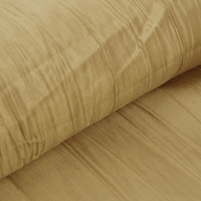 54’’x10 Yards Gold Accordion Crinkle Taffeta Fabric Bolt - Fabrics