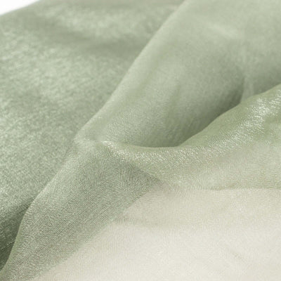 54’’x10yd Dusty Sage Green Solid Sheer Chiffon Fabric Bolt DIY Voile Drapery Fabric - Fabrics