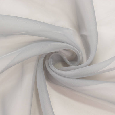 5ftx32ft Silver Chiffon Curtain Panel Durable Flame Resistant Backdrop Ceiling Drapery With Rod Pocket - Backdrops