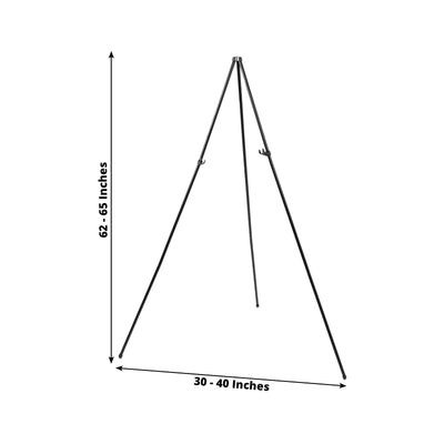 65’’ Heavy Duty Black Metal Easel Stand - Portable and Adjustable Tripod for Wedding Signs Posters and Art - Decorations