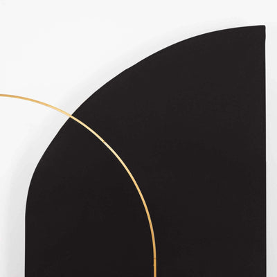 8ft Black Spandex Fitted Wedding Arch Cover For Half Moon Top Chiara Backdrop Stand - Backdrops