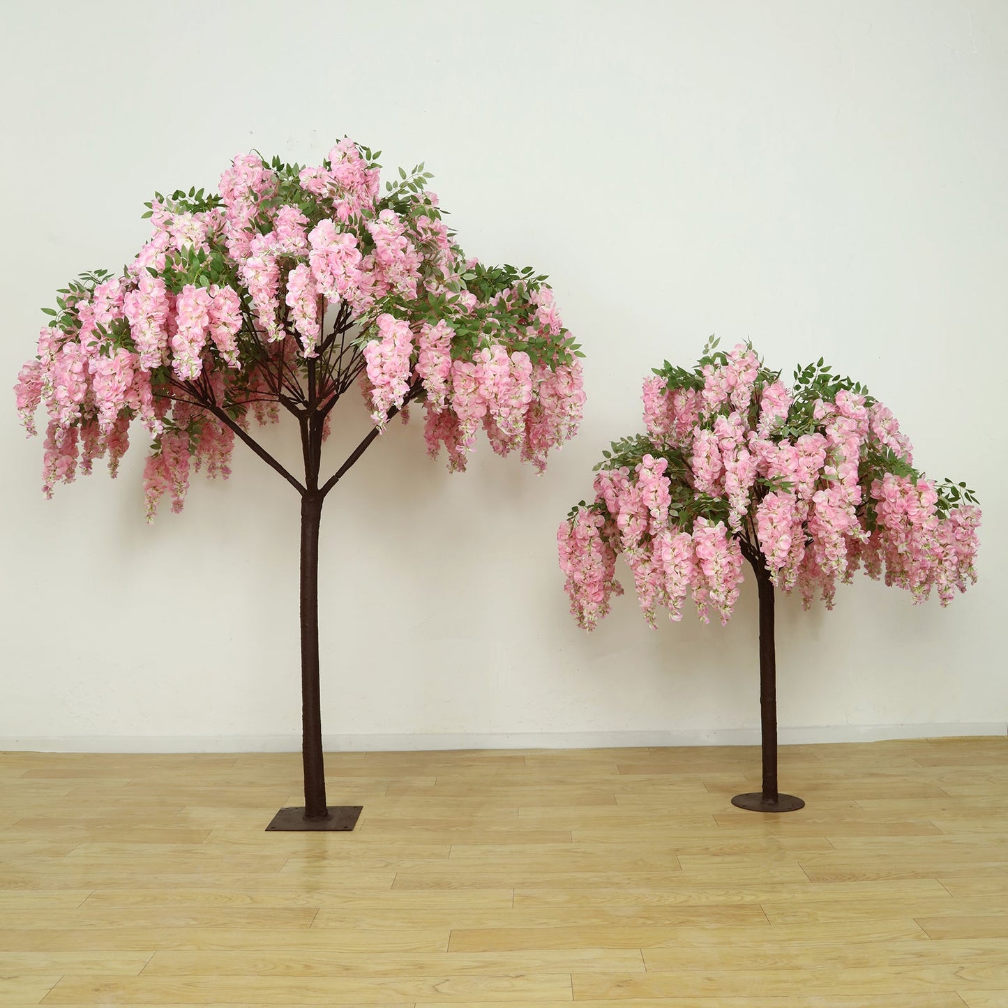 7ft Freestanding Blush Wisteria Artificial Tree – Cascading Silk Flower Display for Weddings & Events