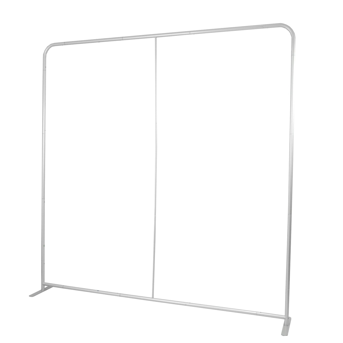 Pillowcase Backdrop Stand in Aluminum 8ft x 8ft – Portable Rounded Corner Tension Fabric Pillowcase Display Stand for Exhibits & Photography