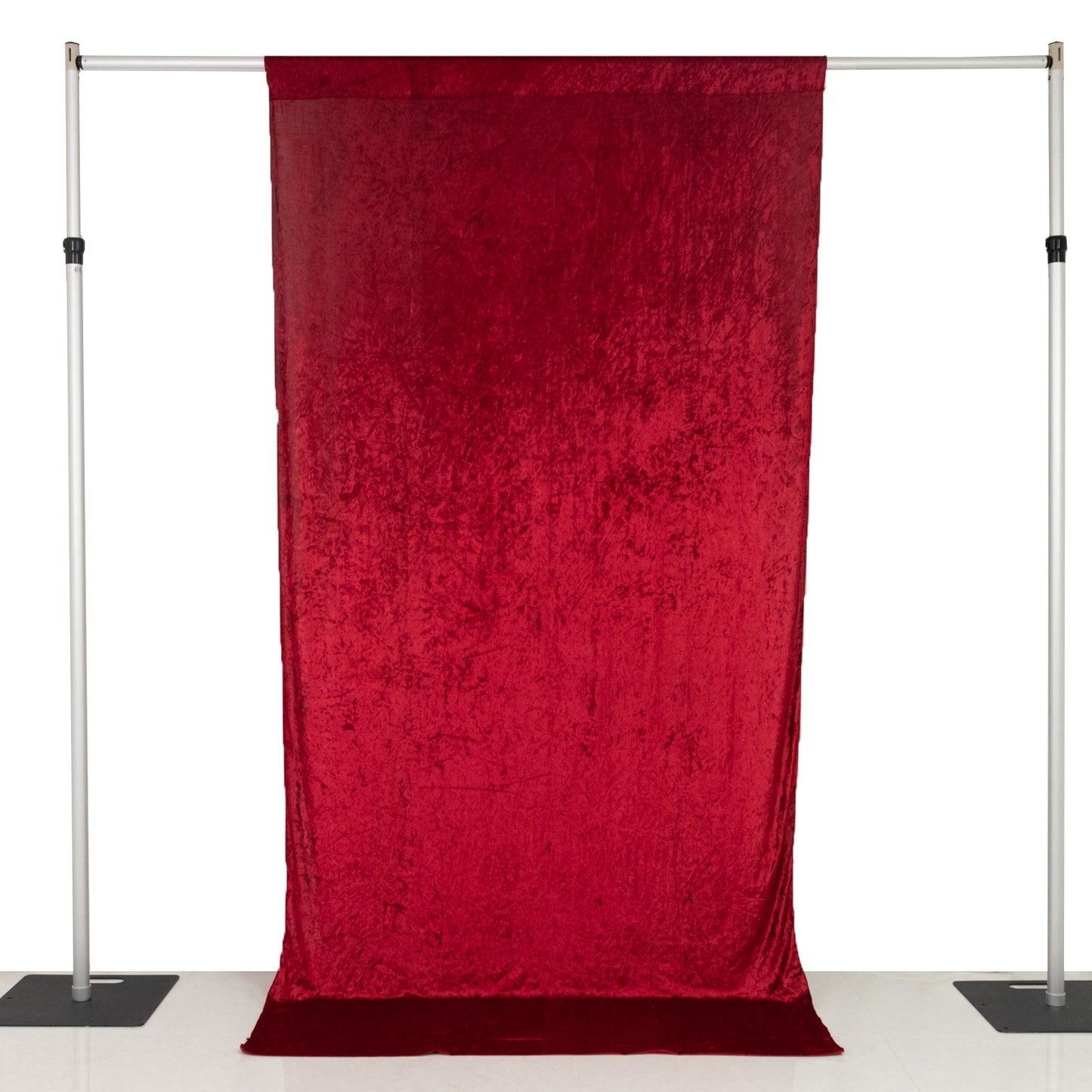 Red Crushed Velvet Backdrop Curtain – 5ft x 10ft Event Drape with Rod Pocket, Privacy Panel for Photo Booths & Events