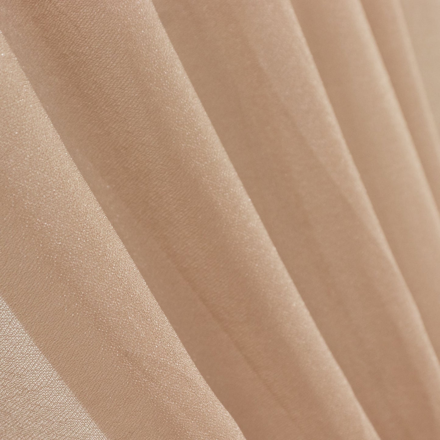 Taupe Sheer Backdrop Drape – 5ftx32ft Wedding Arch & Ceiling Decor Panel, Wrinkle Free with Soft Shimmer