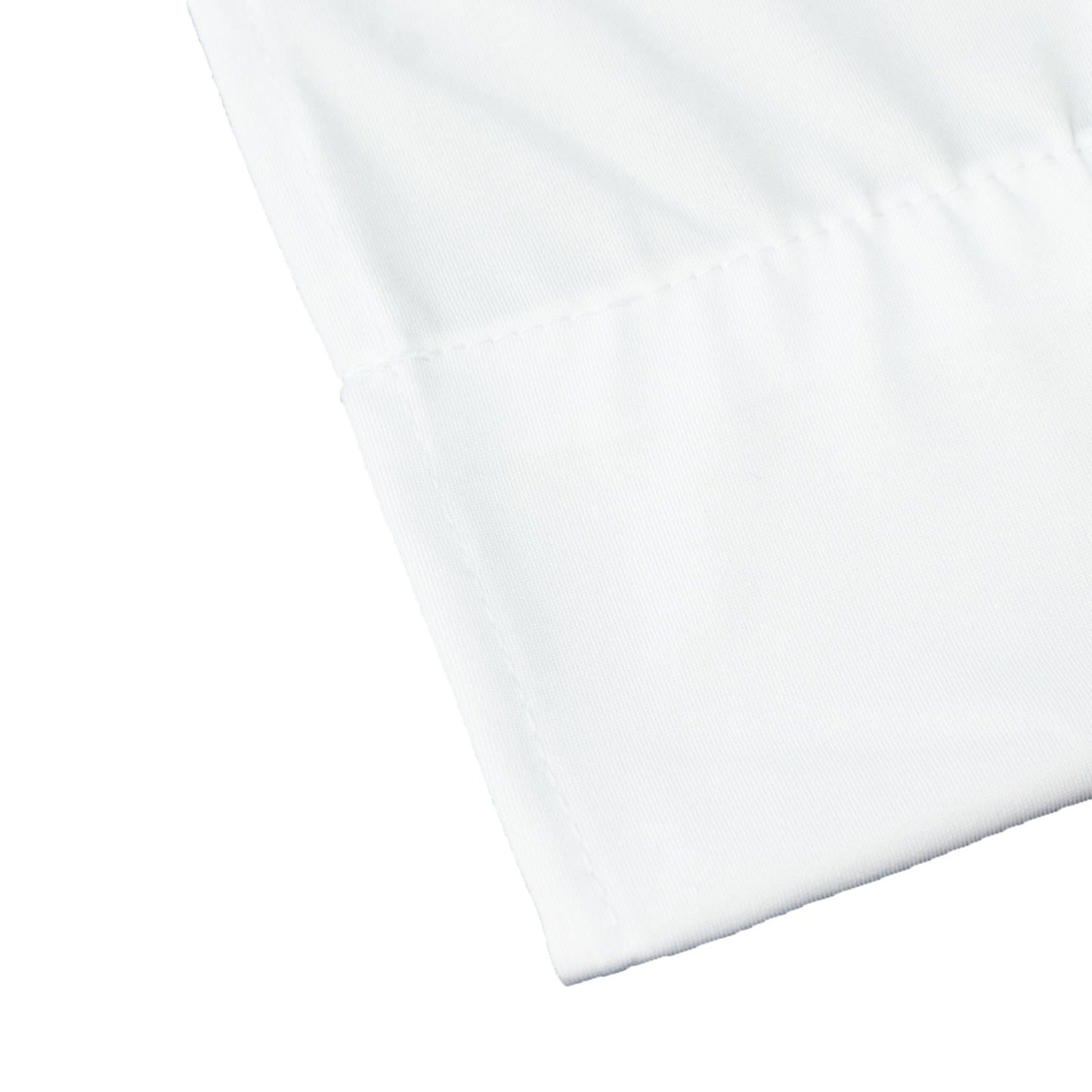 White Spandex Ceiling Drape Panel, 5ft x 32ft — Wrinkle-Free 4-Way Stretch Fabric, Extra-Long Curtain for Event Ceiling or Backdrop Décor