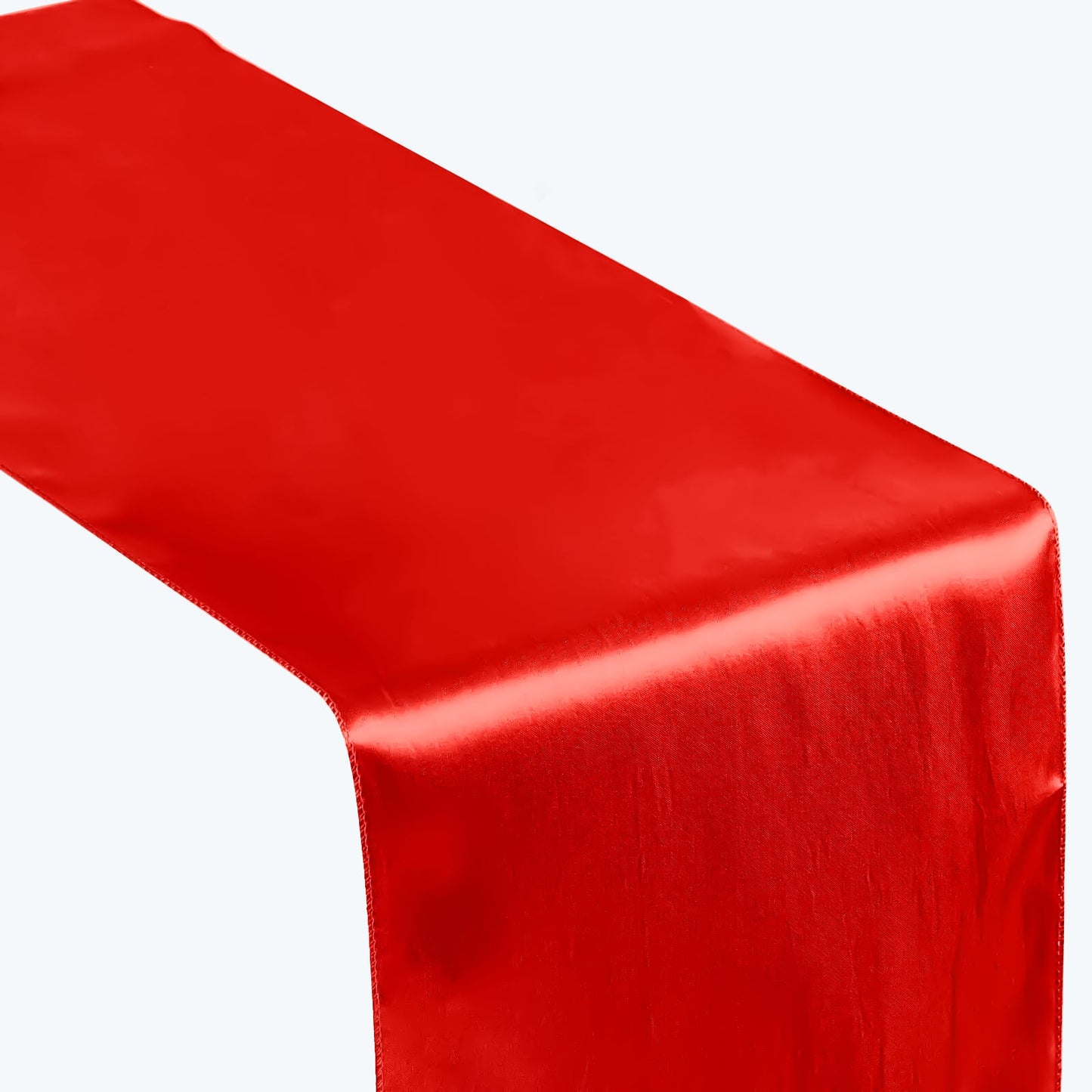 Satin 12"x108" Table Runner Red - Stylish Table Linen