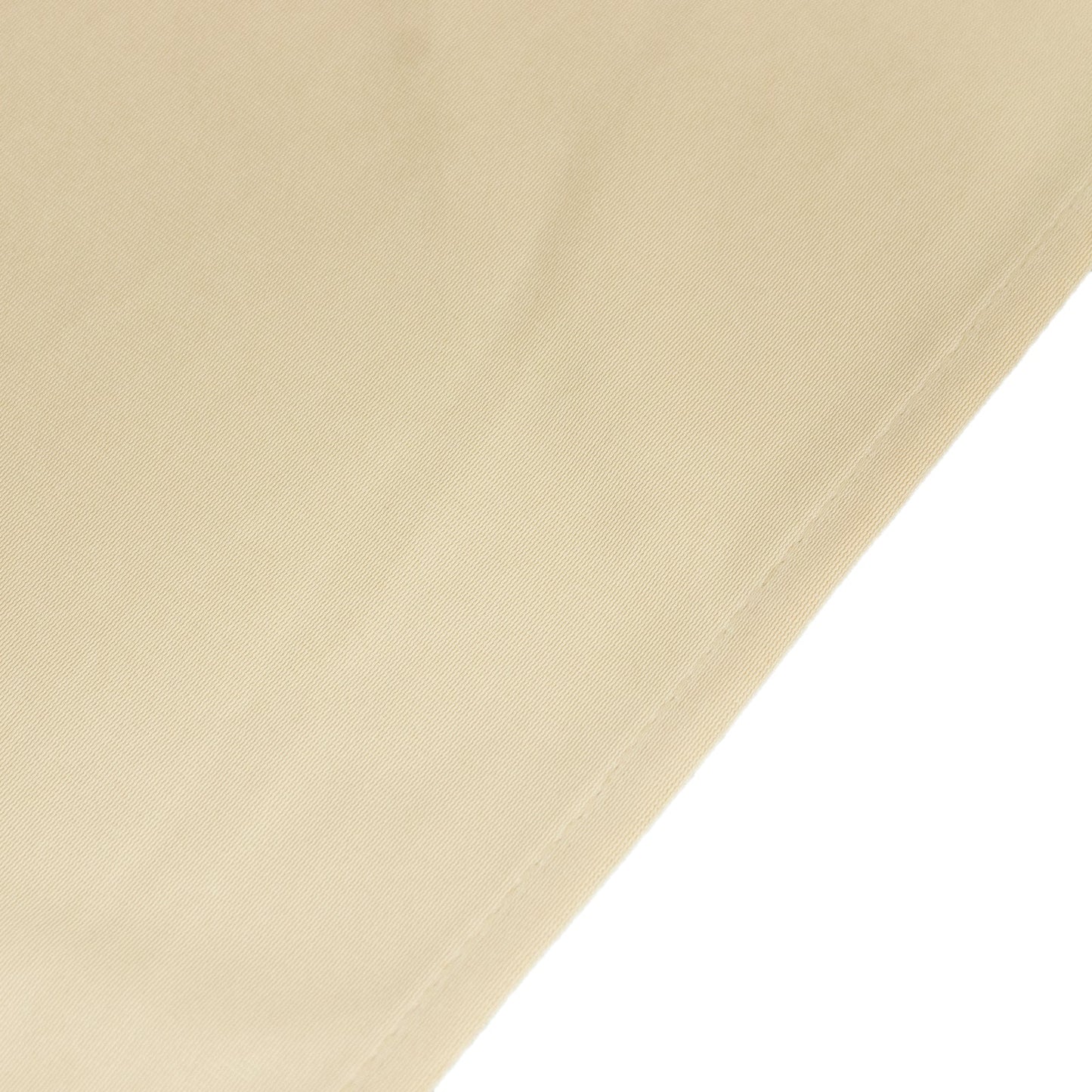 6ft Scuba Rectangular Fitted Tablecloth Beige – Wrinkle-Free, Stain Resistant