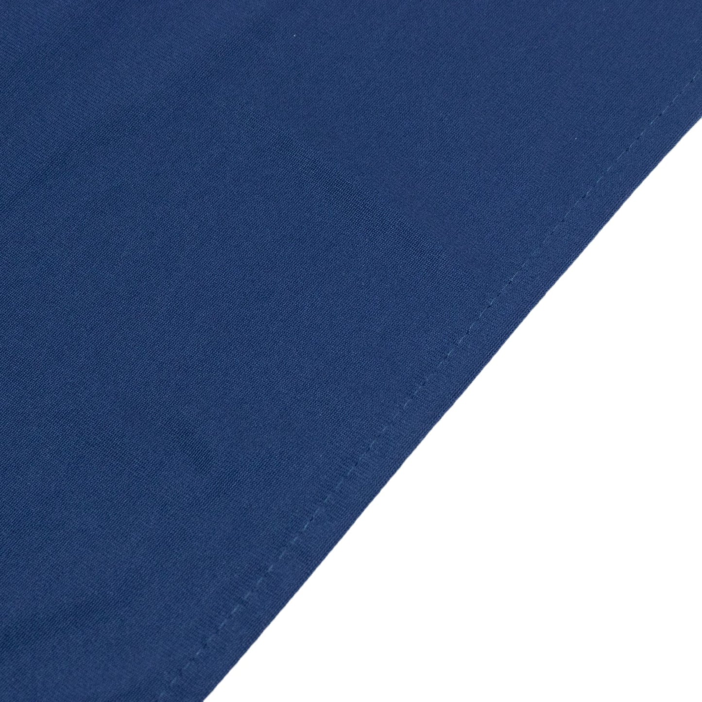 6ft Scuba Rectangular Fitted Tablecloth Navy Blue – Wrinkle-Free, Stain Resistant