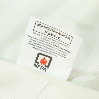 Fire Retardant Scuba Tablecloth – 120" Round Ivory, Wrinkle Free, Stain Resistant, Seamless Polyester Cover