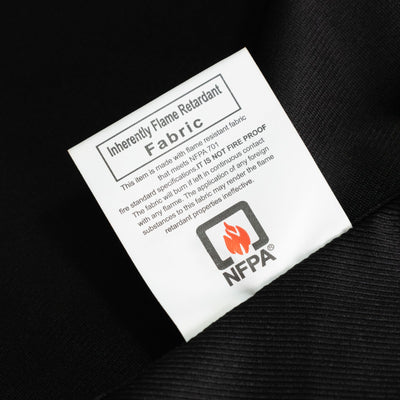 Fire Retardant Scuba Tablecloth – 90" Round Black, Wrinkle Free, Stain Resistant Polyester Cover