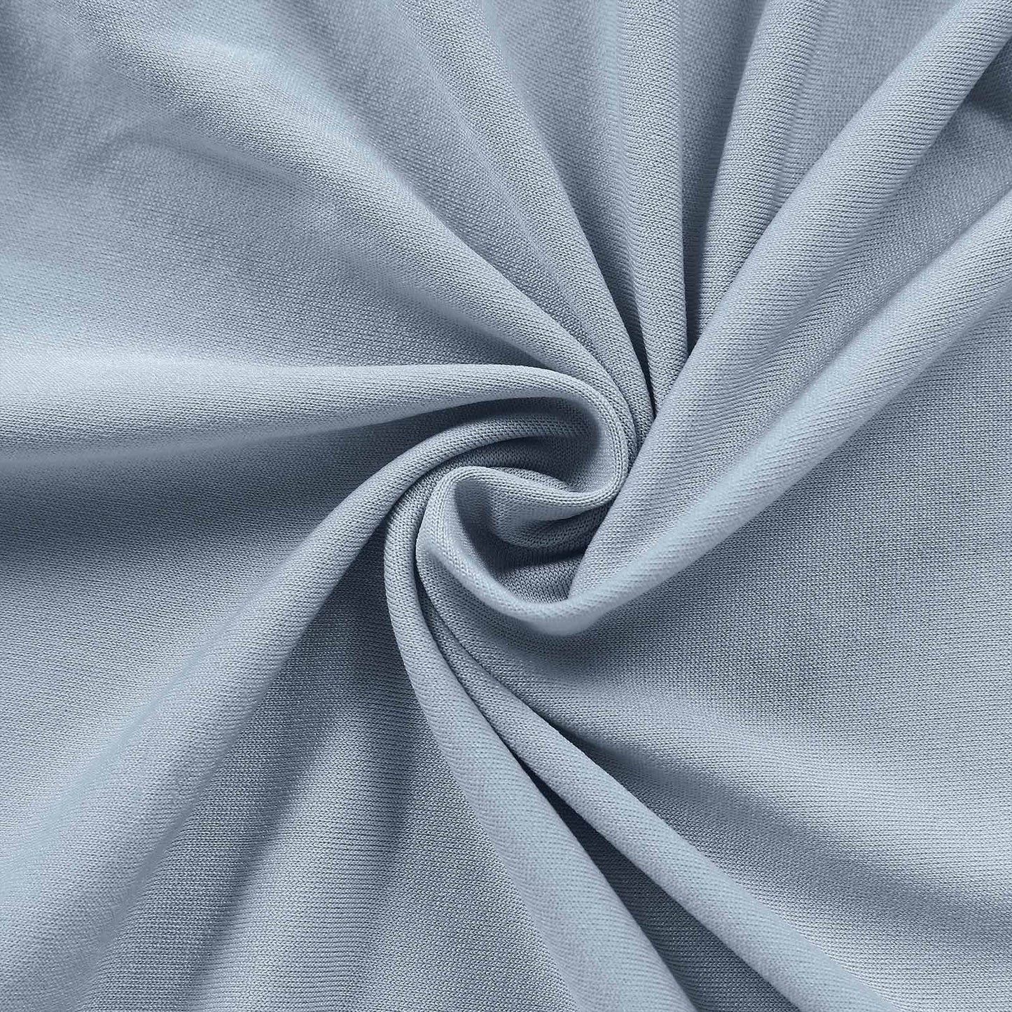 5ft Matte Dusty Blue Spandex Fitted Chiara Backdrop Stand Cover For Round Top Wedding Arch