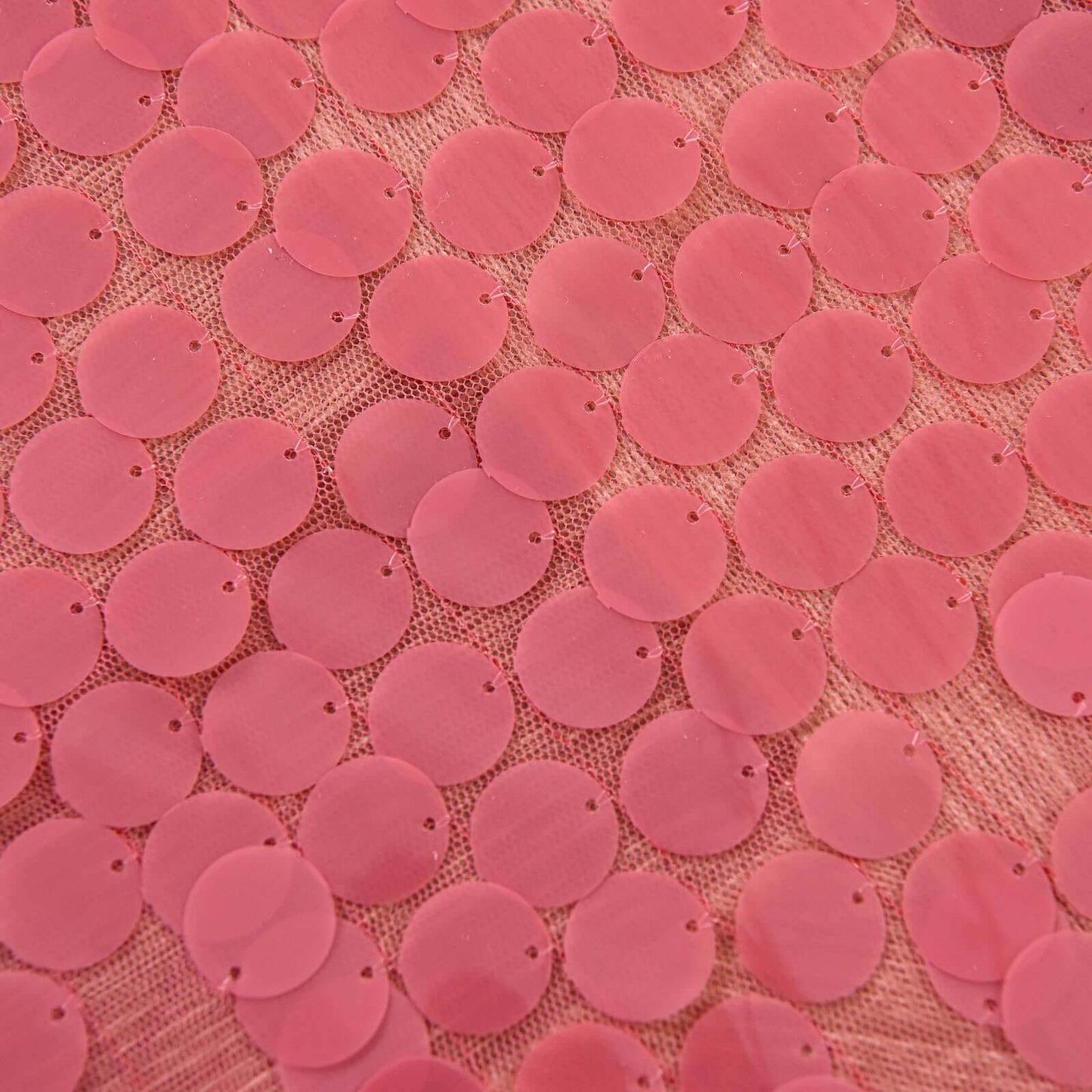 2 Pack Coral Big Payette Sequin Curtains With Rod Pocket Window Treatment Panels - 52"x64" - Clearance SALE