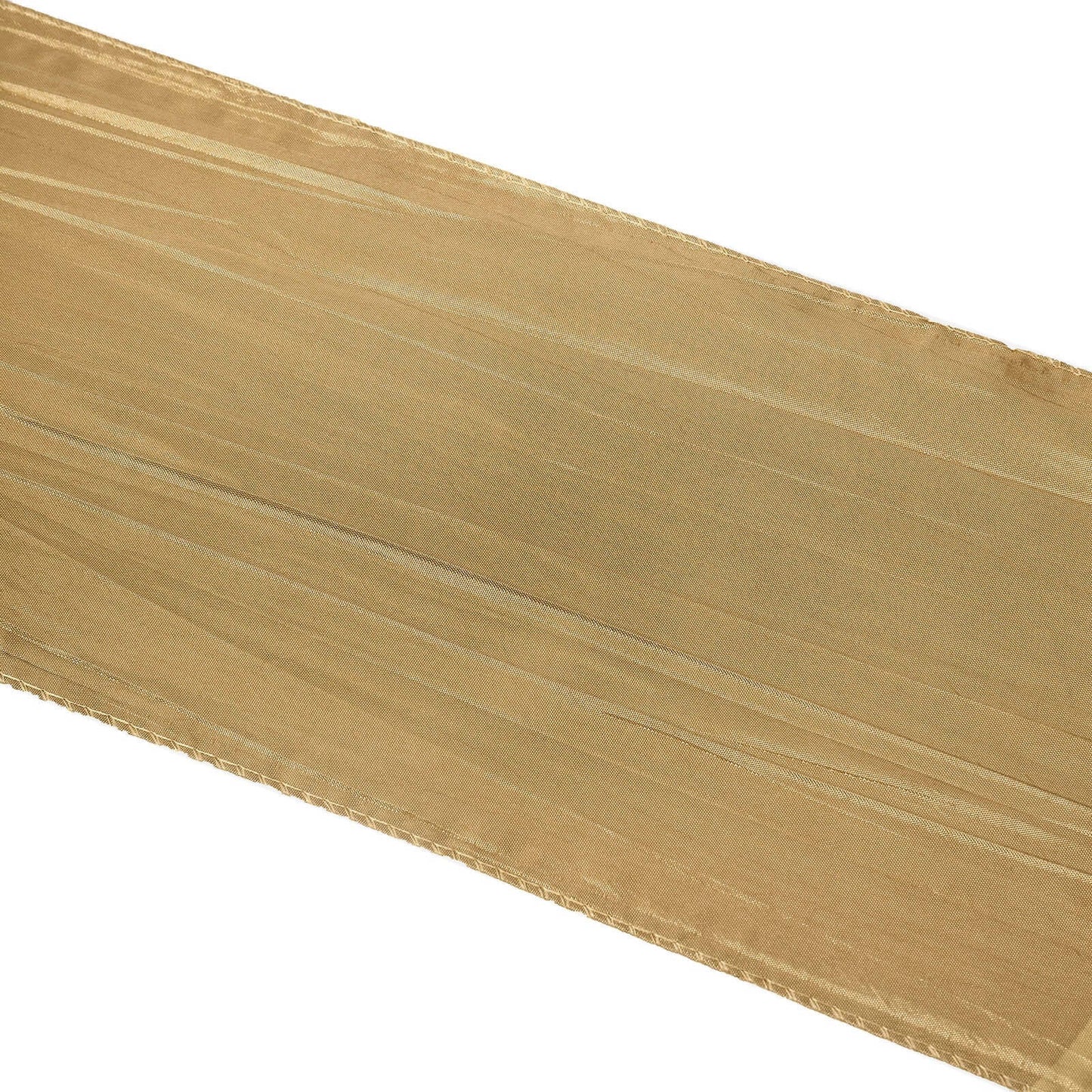 5 Pack Taffeta 6"x106" Chair Sashes Gold Accordion Crinkle Texture - Stylish Decor for Weddings & Gatherings