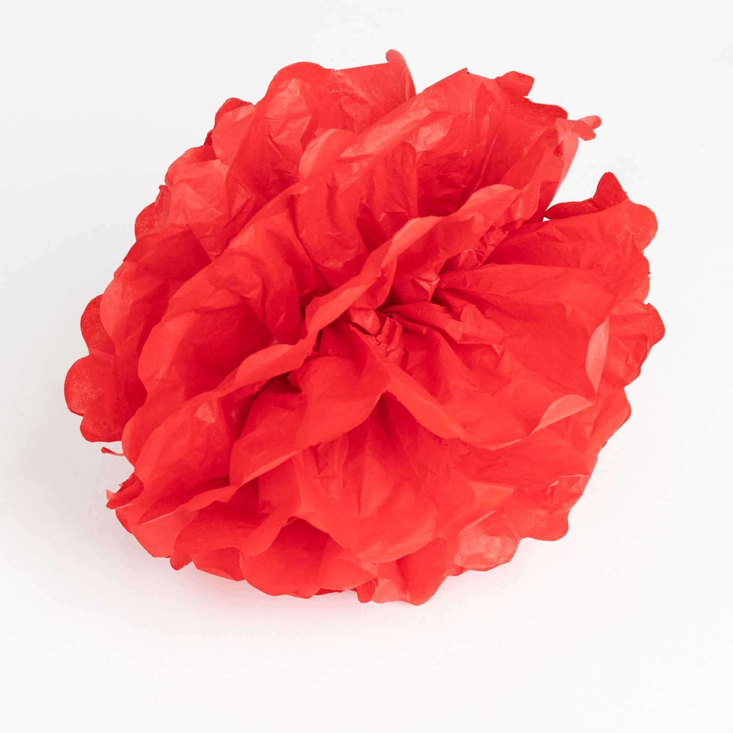 6 Pack 10" Red Tissue Paper Pom Poms Flower Balls, Ceiling Wall Hanging Decorations