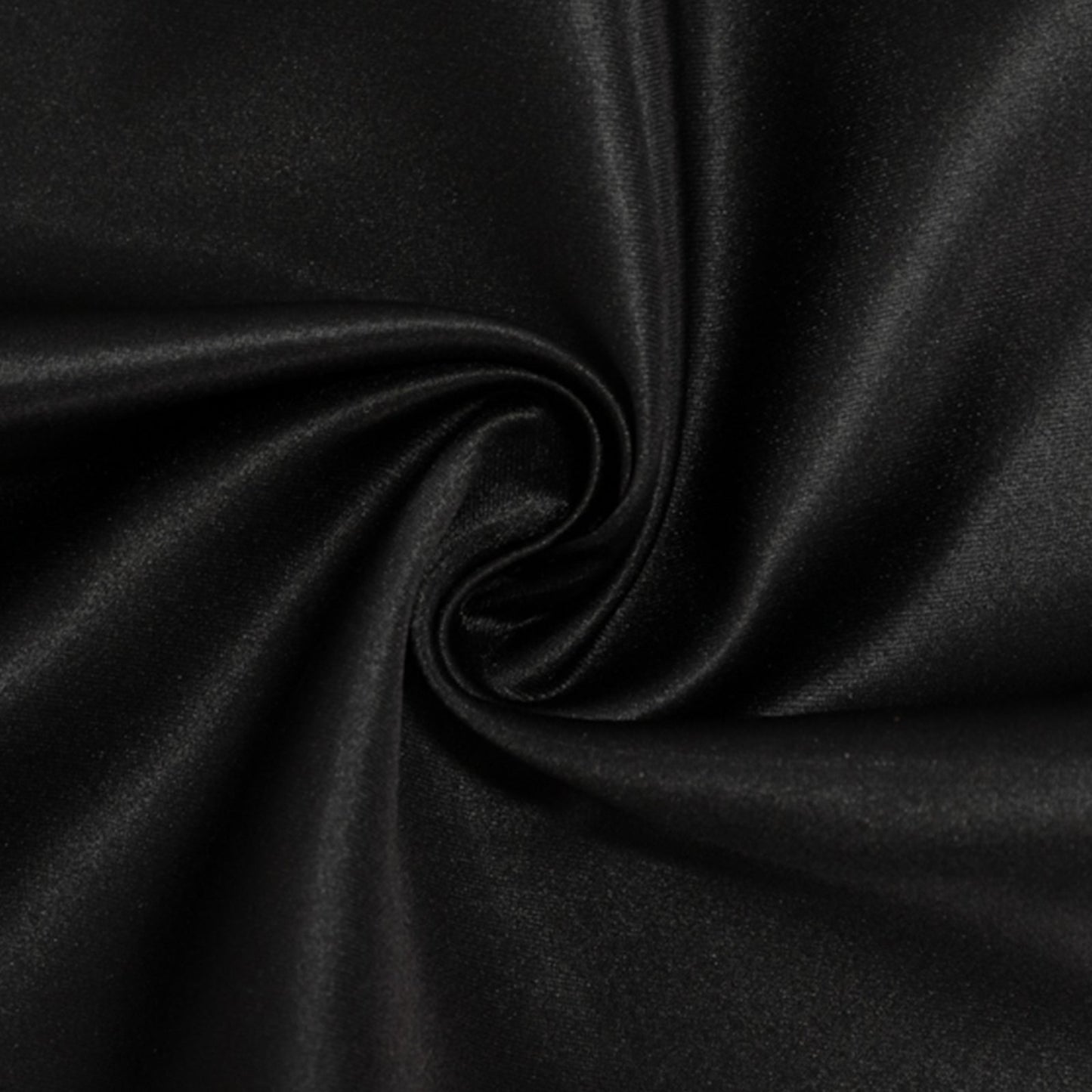 Lamour Satin 72"x72" Table Overlay Square Tablecloth Black - Smooth Finish for Luxurious Events