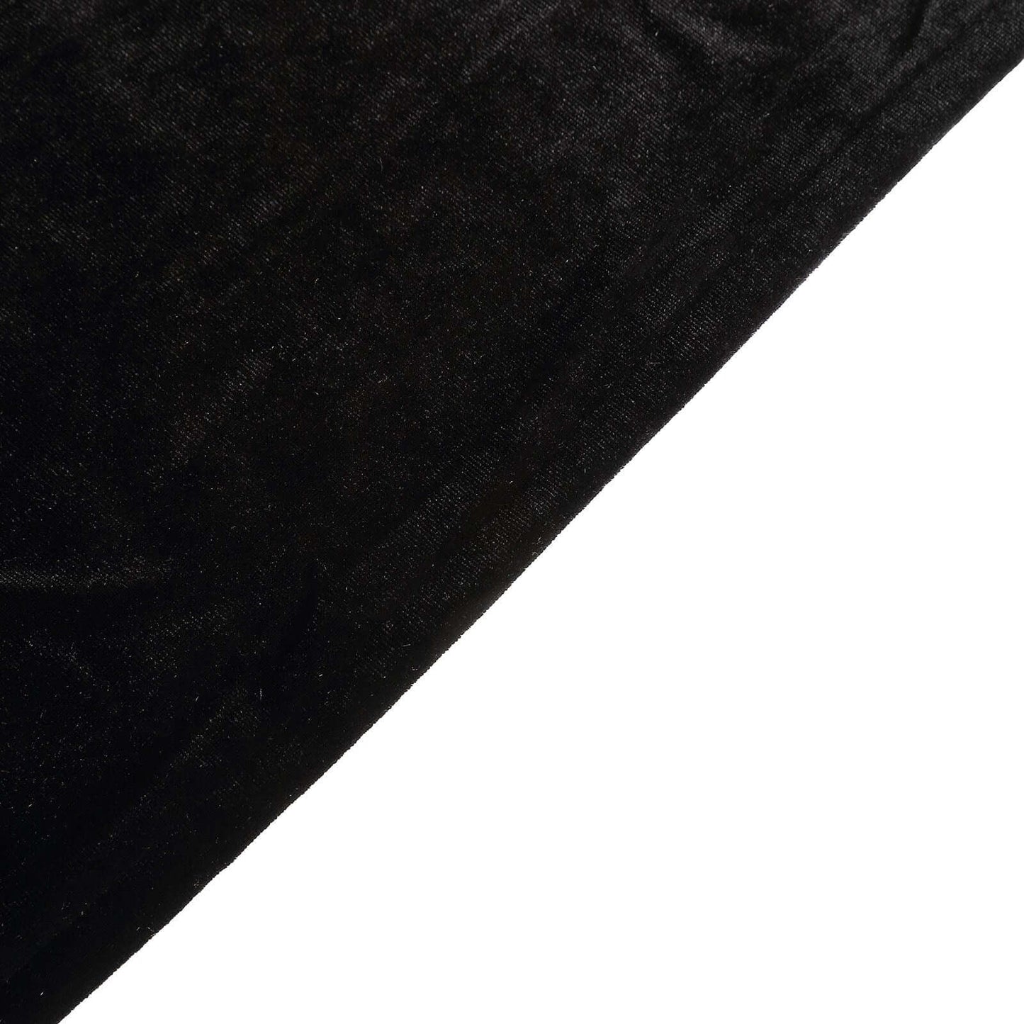 Velvet Spandex 6ft Rectangle Tablecloth Black - Fitted Wrinkle-Free Design for 72"x30" Tables