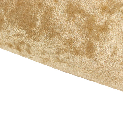 65"x5 Yards Champagne Crushed Velvet Fabric Bolt, DIY Craft Fabric Roll
