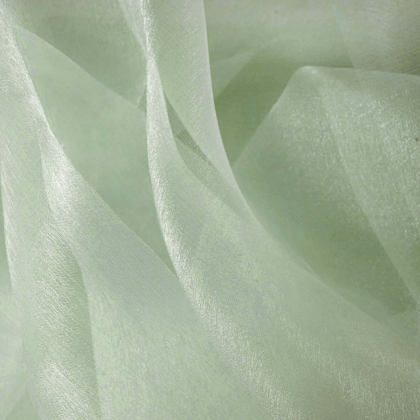 12"x10yd Sage Green Sheer Chiffon Fabric Bolt, DIY Voile Drapery Fabric