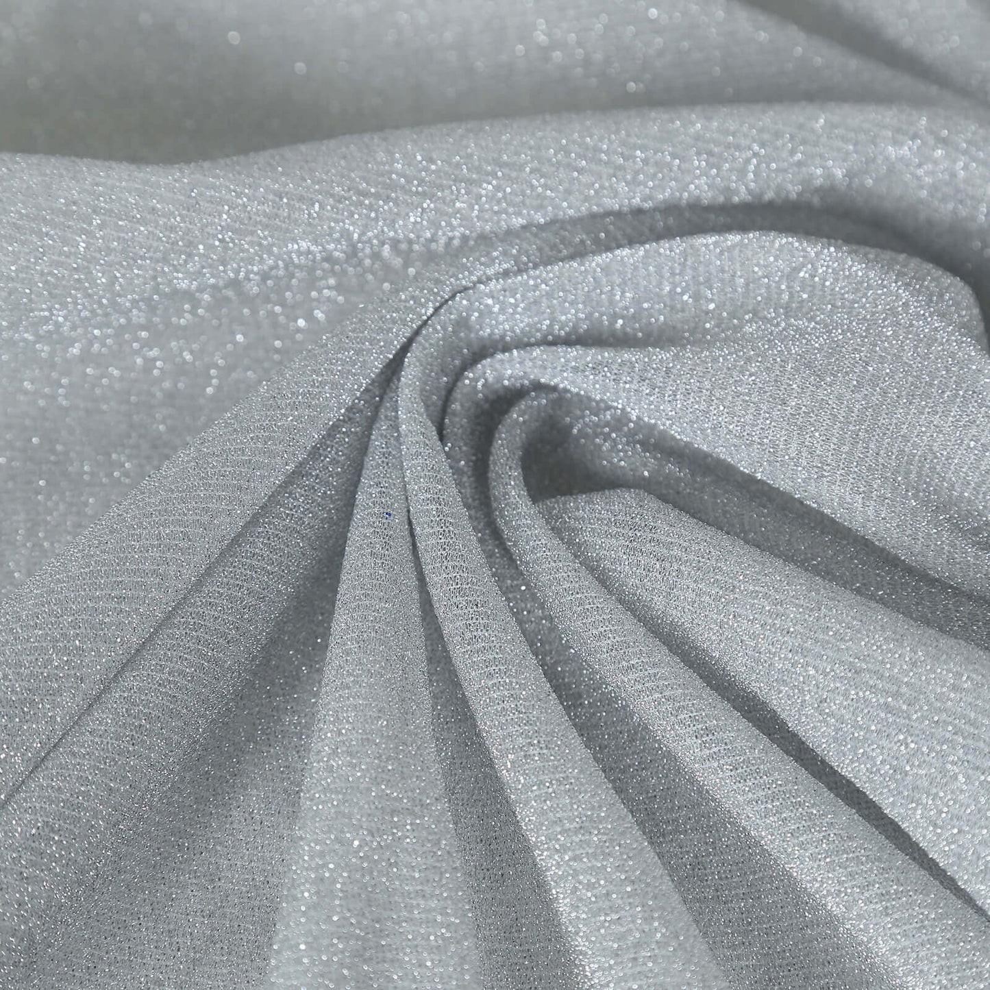 Glitter Gauze 27"x120" Table Runner Silver - Sparkling Reusable Sheer Table Linen