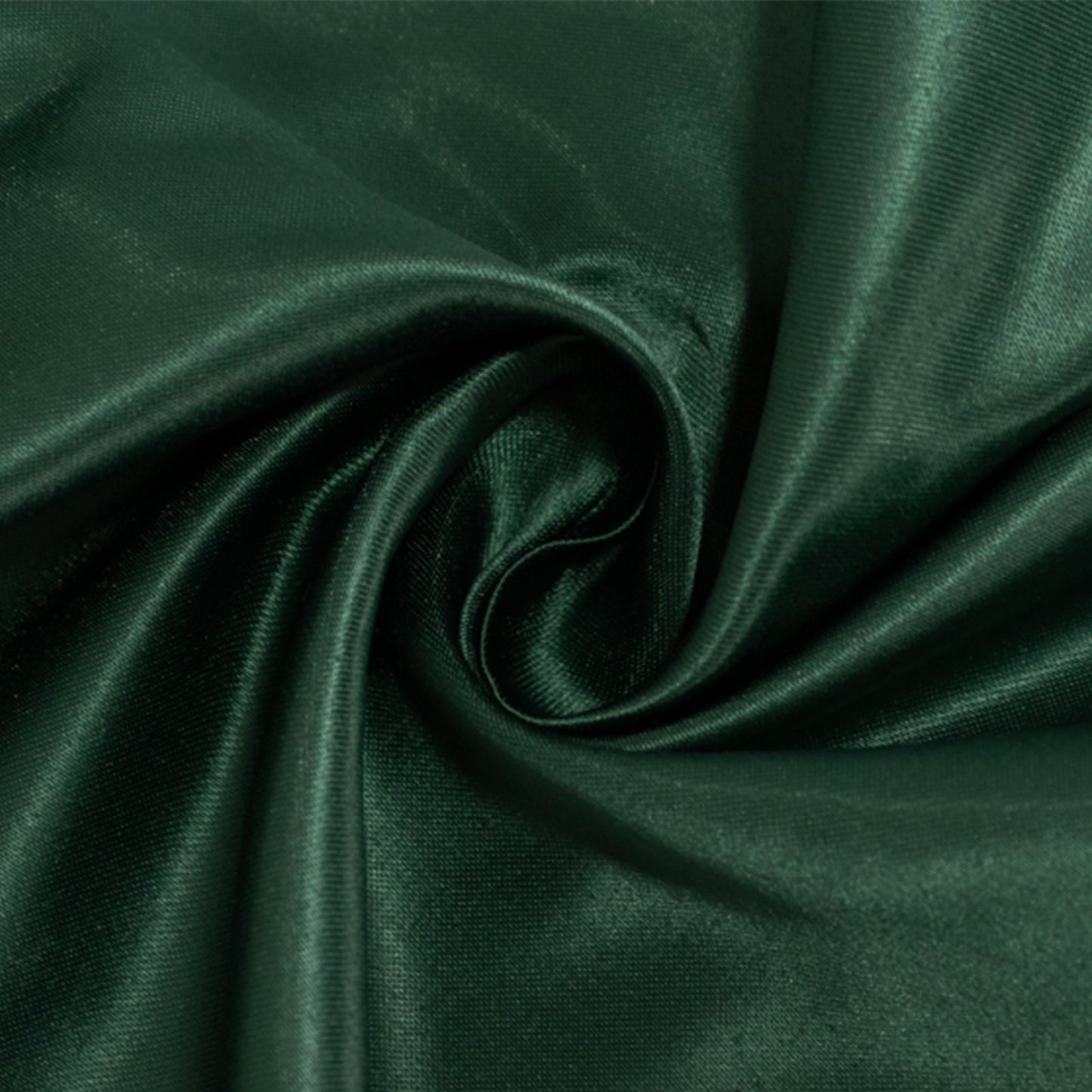 Lamour Satin 72"x72" Table Overlay Square Tablecloth Hunter Emerald Green - Smooth Finish Table Topper