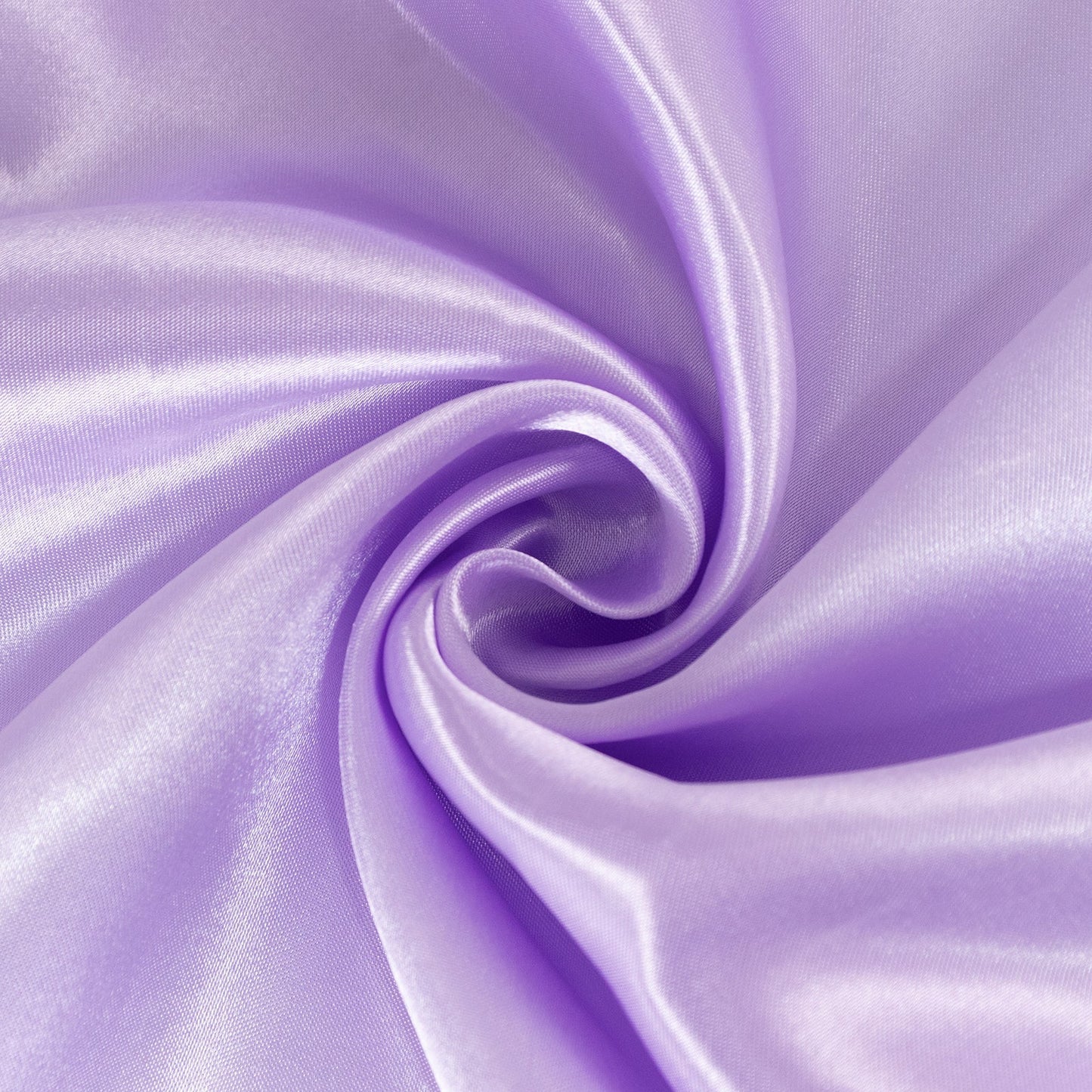 Satin 132" Round Tablecloth Lavender Lilac - Stylish Seamless Table Cover