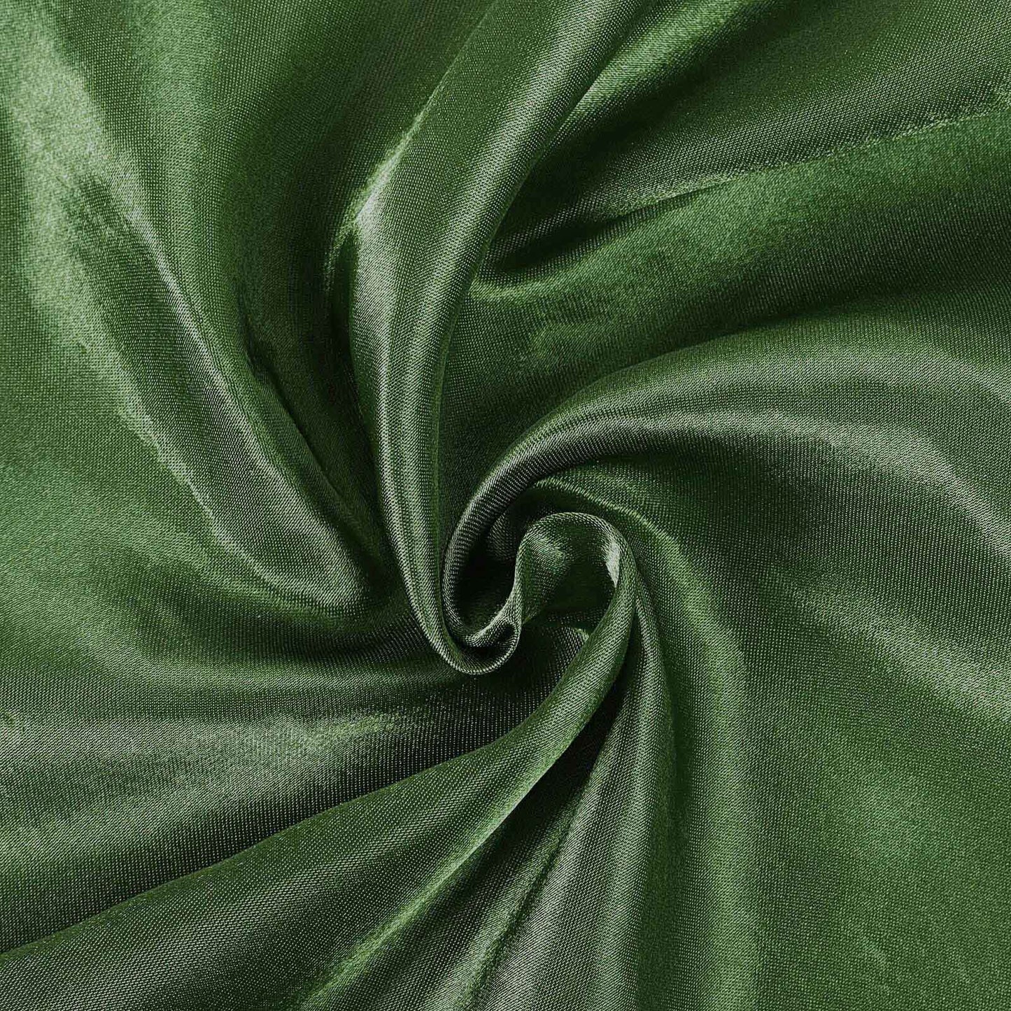 Satin 108" Round Tablecloth Olive Green - Smooth and Lustrous Table Cover
