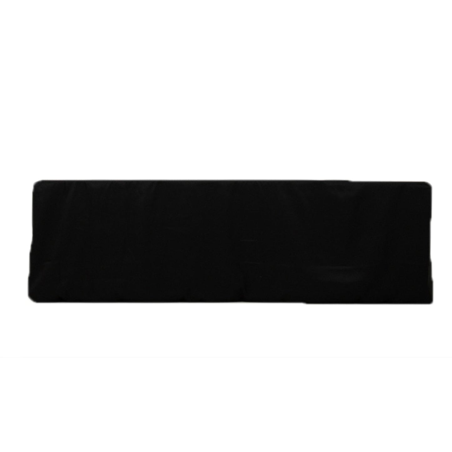 Fitted Polyester 96"x24"x30" Rectangle Tablecloth Black - Secure Fit for Unique Table Sizes
