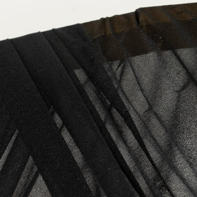 Black Sheer Backdrop Drape – 5ft x 14ft Wedding Arch & Ceiling Decor Panel, Wrinkle Free with Soft Shimmer
