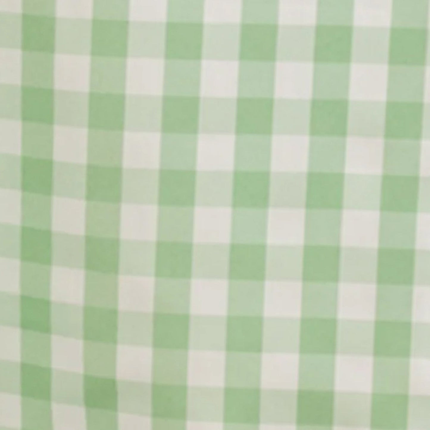 Polyester 54"x54" Table Overlay Square Tablecloth White/Sage Green - Checkered Buffalo Plaid Design for Casual Table Settings