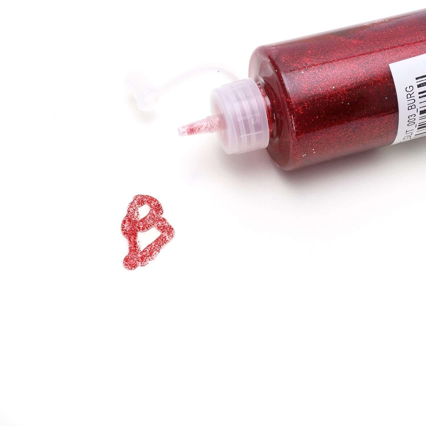 Metallic Glitter Glue Burgundy - Washable Nontoxic Art Glue for Fun DIY Projects Scrapbooking & Party Decor 4 oz Bottle