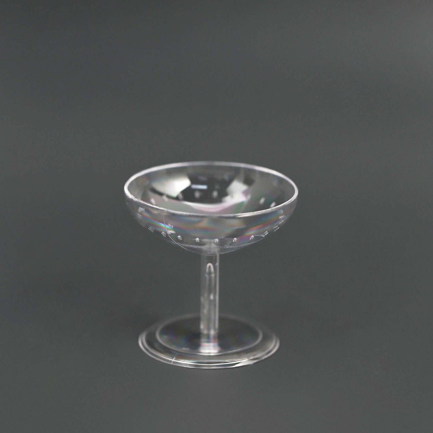 12-Pack Plastic Dessert Cup Candy Dishes Clear - Decorative Mini Pedestal Stands for Treats 2"