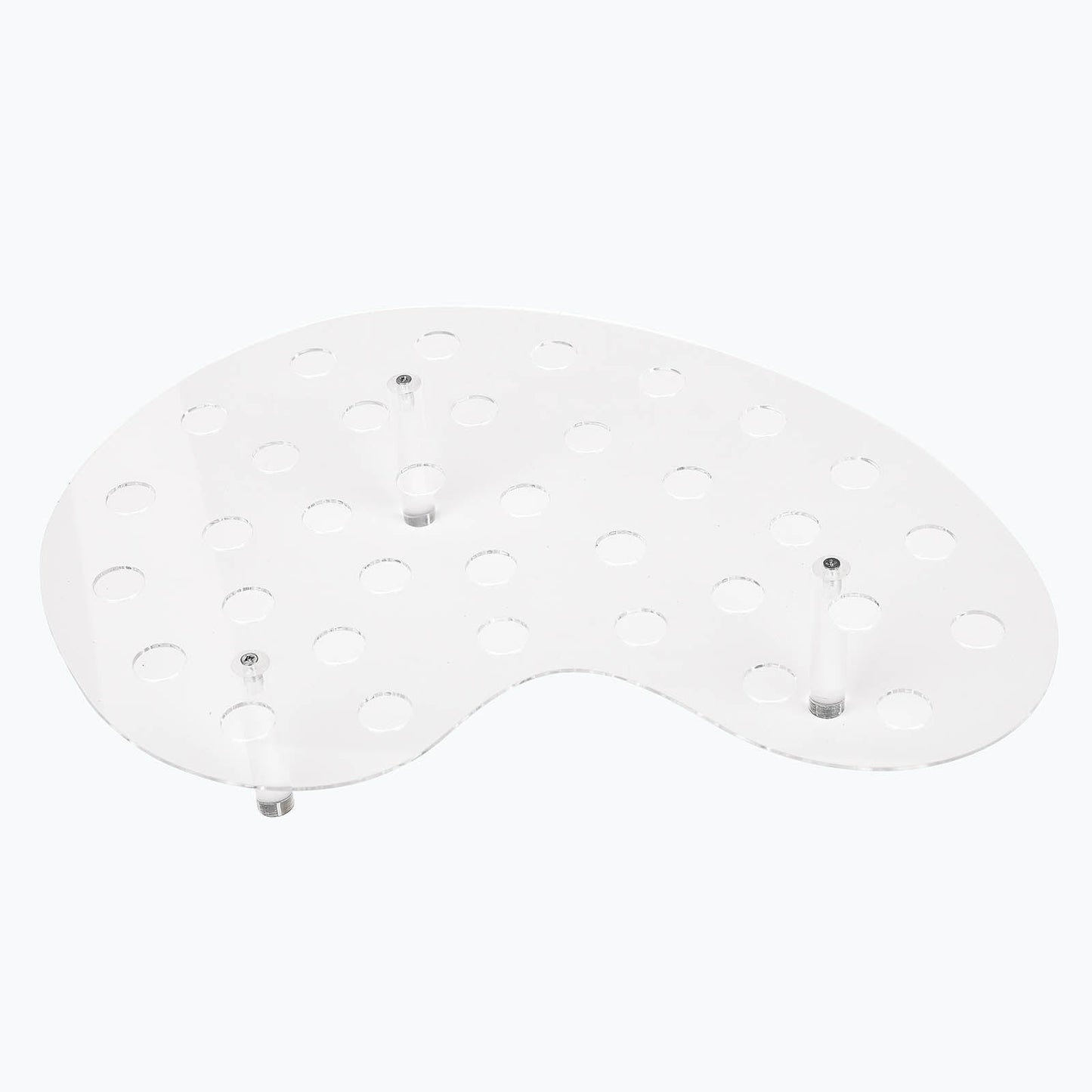 35-Slot Acrylic Ice Cream Cone Display Stand Mini Snow Cone Holder Tray Clear - Durable Party Serving Stand 16"