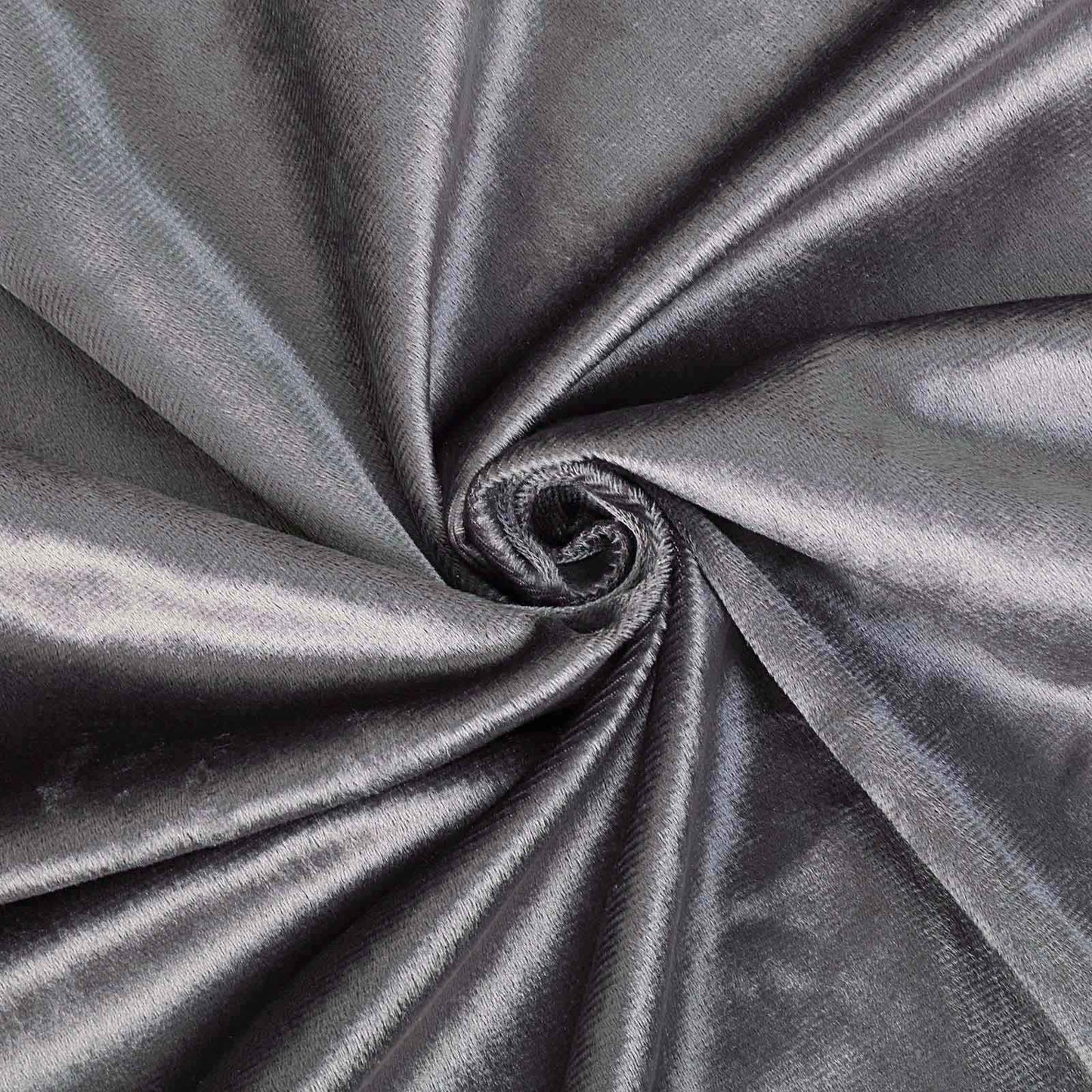 Charcoal Gray Crushed Velvet Backdrop Curtain – 8ft x 8ft Event Drape with Rod Pocket, Privacy Panel for Photo Booths & Events
