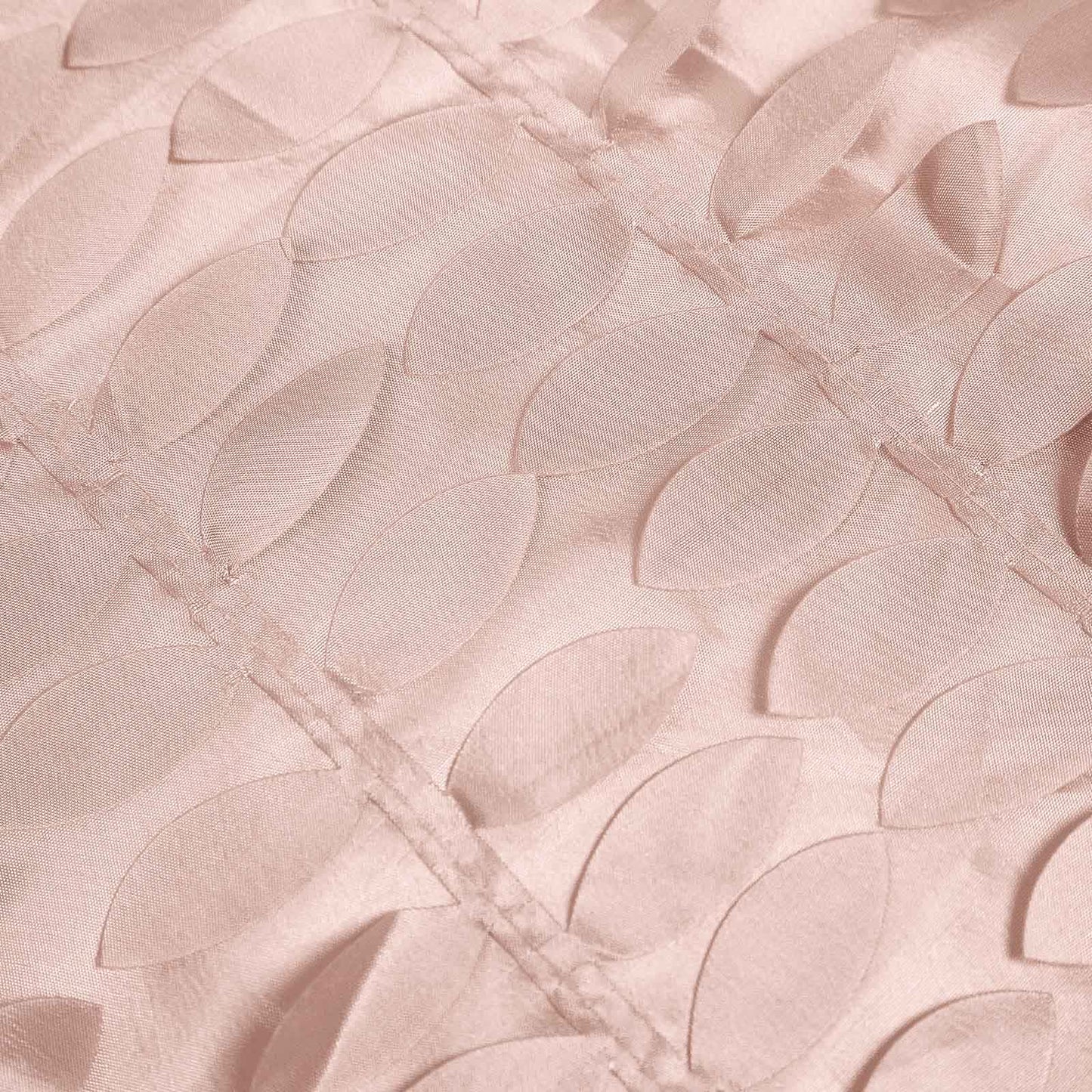 Taffeta 54"x54" Square Tablecloth Dusty Rose 3D Leaf Petal Table Cover