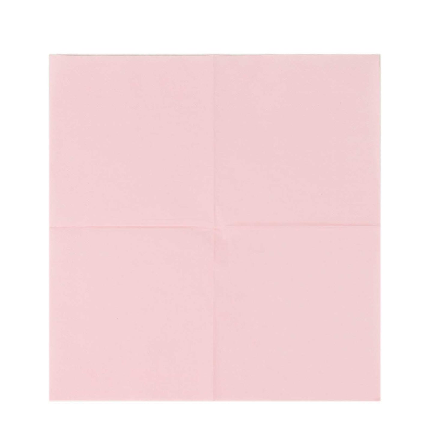50-Pack Paper Beverage Napkins Pink - 2 Ply Disposable Soft 18GSM Cocktail Napkins 5"x5"