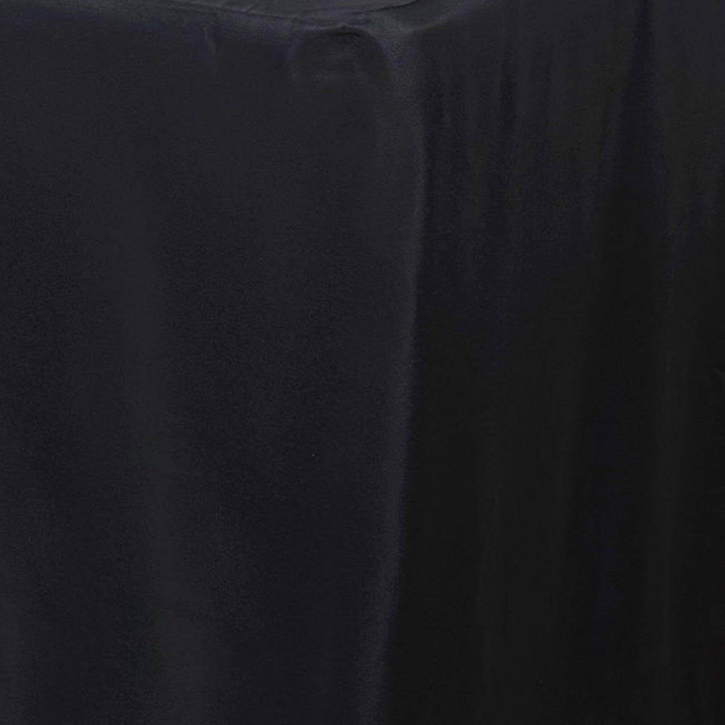 Fitted Polyester 96"x30" Rectangle Tablecloth Black - Durable and Easy to Maintain Table Cover