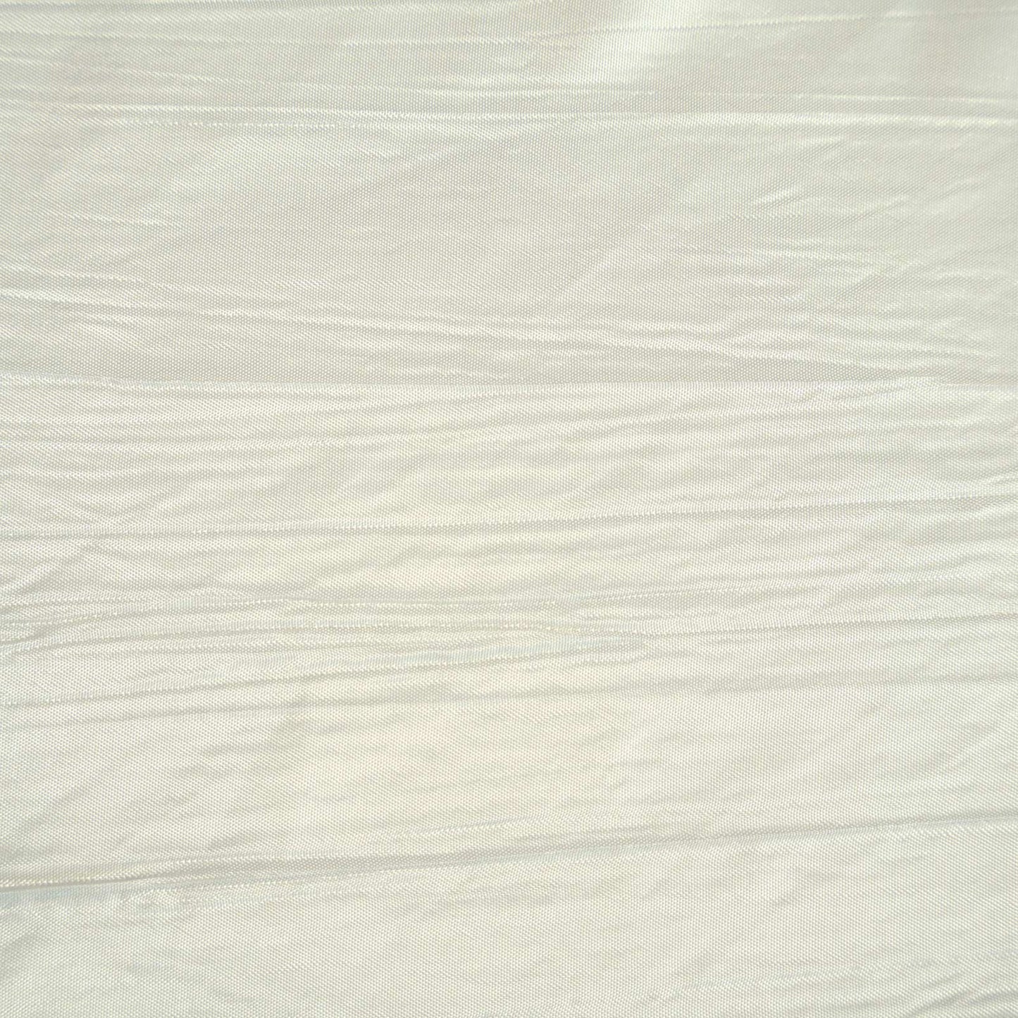 Taffeta 120" Round Tablecloth Ivory - Seamless Accordion Crinkle Table Cover