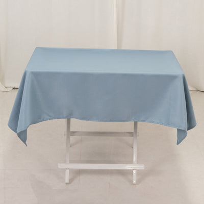 Premium Polyester 54"x54" Square Tablecloth Dusty Blue - Stain and Wrinkle-Resistant 220GSM Table Cover