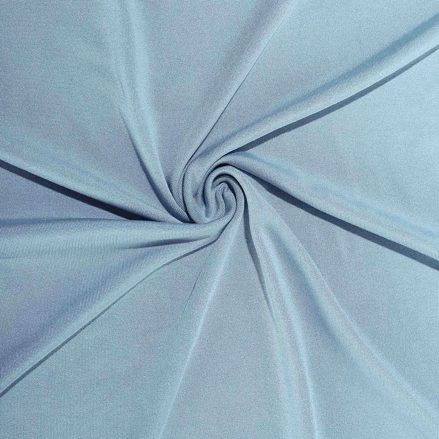 Stretch Spandex 6ft Rectangle Tablecloth Dusty Blue - Durable Form-Fitting Table Cover for Events & Presentations